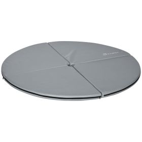 Extra-Protective 2"T x 5'W Foldable Pole Dance Mat Light Gray with Handle Lightweight