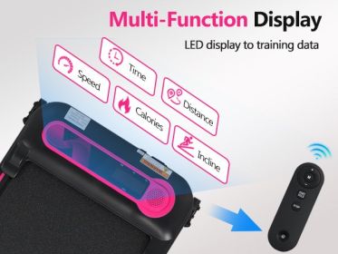 NEW Folding Walking Pad Under Desk Treadmill for Home Office -2.5HP Walking Treadmill With Incline 0.5-7.5MPH 300LBS Capacity Treadmill for Walki